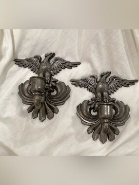 VTG Sexton American Eagle Wall hanging Candle sconces X2